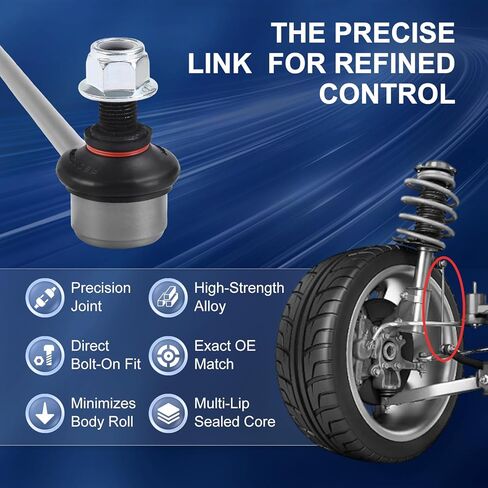 2x مثبت أمامي Sway Bar Link لتويوتا كورولا 03-19 1.8L L4 / 09-13 2.4L L4، ماتريكس 03-14 1.8L L4 / 09-13 2.4L L4، بريوس 01-09 1.5L L4، لبونتياك فيبي 03-10 1.8L L4 / 09-10 2.4 لتر L4 in Kuwait