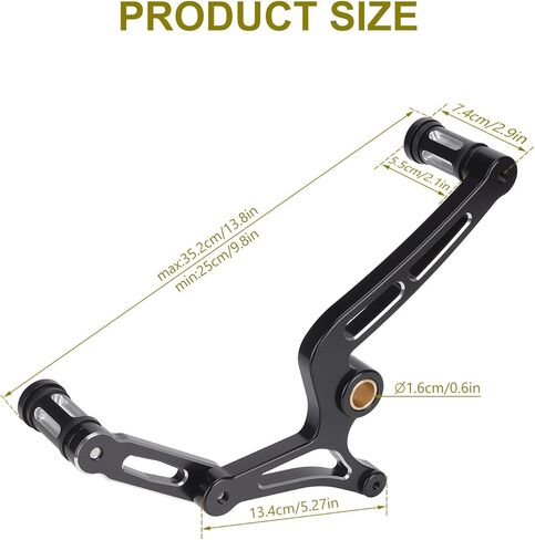 Motorcycle Heel Toe Gear Shift Lever for Indian Scout/Scout Sixty 2025-up, CNC Aluminum Gear Shifter Lever Pedal, Shift Peg, Black in Saudi Arabia