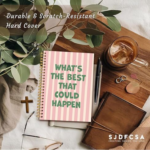 Christian Gifts for Women Motivational Notebook Inspirational Journal，Inspirational Gifts for Women Girls, Cute Pink Diary Journal for Teen Girls, Coquette Stuff Pink Office Supplies A5 in Saudi Arabia