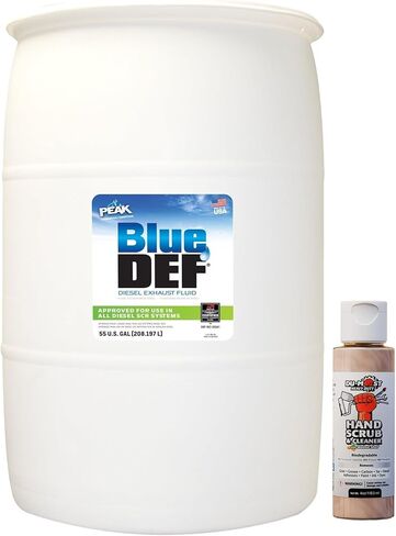 BlueDEF DEF001 سائل عادم الديزل 55 جالون حزمة الأسطوانة مع DU-Most الجوز حجم السفر، 4 أوقية in Kuwait