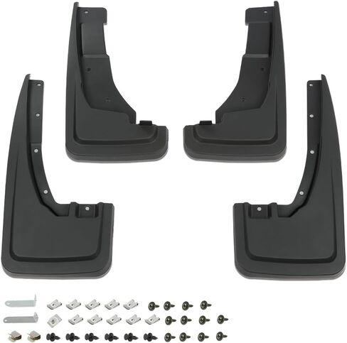 DOTCOM 2PCs Front Molded Splash Guards Mud Flaps Compatible with Toyota Tacoma 2005 2006 2007 2008 2009 2010 2011 2012 2013 2014 2015 Black in Kuwait