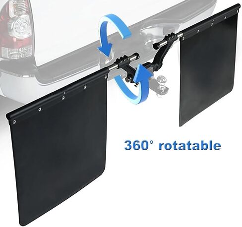 2.5-inch Universal Mud Flaps for Trucks Hook-On Mud Flaps Heavy-Duty and Adjustable in Saudi Arabia
