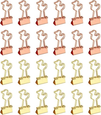 PATIKIL 12Pcs Small Binder Clips, Duck Shape Cute Binder Clips Paper Clamps Bulk Plating for Paper Bookmarks Planner Notes Letter Journals Office Supplies Bags Crafts, Silver in Kuwait