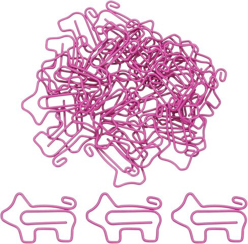 PATIKIL Cute Paper Clip, 30 Pcs Small Paper Clip Bat Shaped Metal Fun for Office Supplies Bookmarks File Document Organization Decorative Home, Light Gold in Kuwait