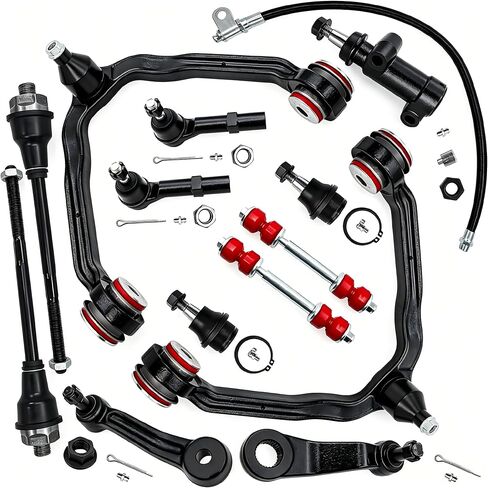 12pc Front End Suspension Kit with Polyurethane Bushing for 1999-2006 Chevy Silverado GMC Sierra 1500, 2000-2006 Suburban 1500 Tahoe Yukon/Yukon XL 1500, 2002-2006 Avalanche 1500 Cadillac Escalade/Ext in Saudi Arabia