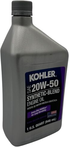 CYCLEMAX Two Pack Compatible with Kohler Synthetic Blend SAE 20W-50 4-Cycle Engine Oil 25 357 68-S Contains Two Quarts and a Funnel in Kuwait
