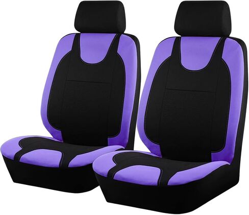 Car Seat Cover Full Seat, Soft Breathable Front and Rear Split Bench Protector, Comfortable Sporty Automotive Interior Chair Protection Cover, Universal for Truck Sedan SUV (Pink) in Saudi Arabia