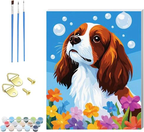Jiqinsiye DIY Paint by Number for Adults,Wooden Framed Painting Kits for Adult,Easy Color by Numbers Acrylic,Small Paint by Number Canvas Crafts Watercolor for Beginner Room Decor (Lily) in Saudi Arabia