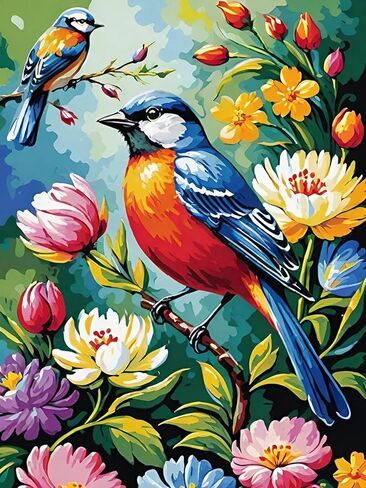 Masendp Summer Juice Paint by Numbers Kit for Kids Ages 8–12, Easy Beginner Canvas Paint by Number Set for Boys & Girls, DIY Painting Kit with Paints & Brushes in Kuwait