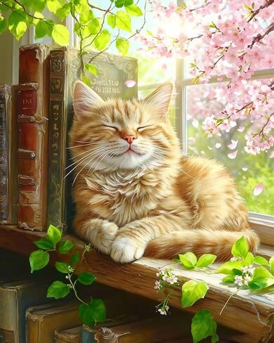 Black Cat Paint by Numbers Kit for Adults Beginner,Cat on Windowsill Paint by Number Kits for Adult,Unframed Window Scenery Digital Oil Painting Art Crafts Kit for Home Decor Gifts 16X20 Inch. in Saudi Arabia