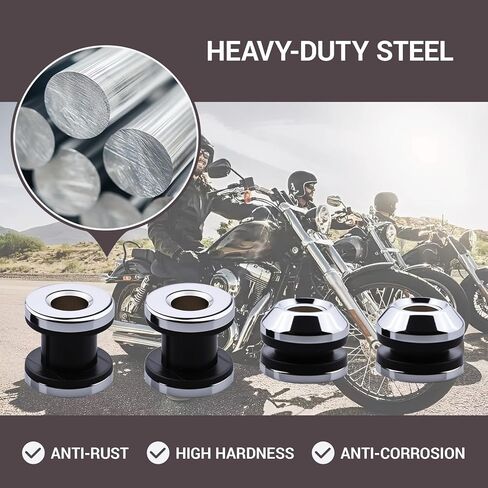 Passenger Backrest Sissy Bar Docking Hardware Kit Compatible with Harley Dyna Fat Bob Street Bob Low Rider Super Glide Wide Glide FXDL FXDF FXDWG 2006-2017 Models (Silver) in Saudi Arabia