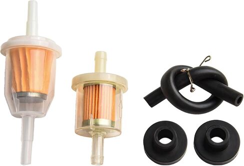 Two-Way SteelCut-Off Valve Kit with 14 Barb Fittings, On-Off-On Configuration, Replaces OEM Part 482212 for Small Engines andSystems in Saudi Arabia