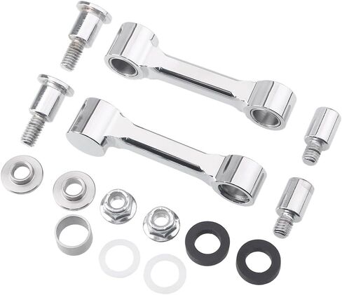 TrichTu Mount Aluminum Front Fender Mount Kit Fender Riser Fender Spacer Fit for Harley Softail FXSTS 1993-2006 (Chrome) in Kuwait