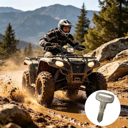 6 قطع مفاتيح فارغة ATV 4010321، مفتاح إشعال من سبائك الفضة متوافق مع Polaris Wheeler ATV Ranger RZR Snowmobile يناسب رمز المفتاح 22 23 27 28 سلسلة لاستبدال الفراغات in Kuwait