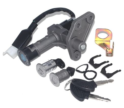 Minho GY6 150cc Ignition Switch Key Lock Set, 4-Wire Ignition Switch for Chinese Scooter Moped Taotao Jonway Roketa Tank in Kuwait