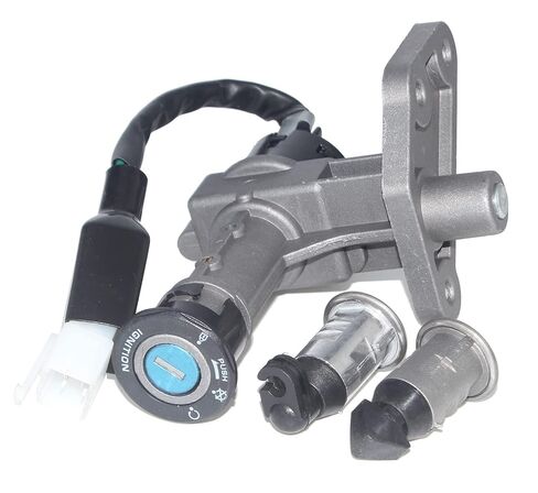Minho GY6 150cc Ignition Switch Key Lock Set, 4-Wire Ignition Switch for Chinese Scooter Moped Taotao Jonway Roketa Tank in Kuwait