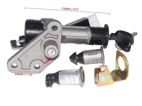 Minho GY6 150cc Ignition Switch Key Lock Set, 4-Wire Ignition Switch for Chinese Scooter Moped Taotao Jonway Roketa Tank in Kuwait