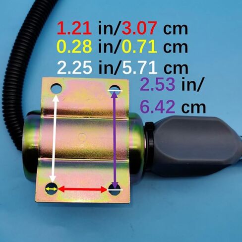 24V Fuel Shut Off Solenoid RE516083 RE502474 3926412 SA-4257-24 for John Deere 1185 2054 2056 2058 2064 2066 9965 120 160LC 200LC 230LC 270LC 670C 672CH 624H 6610 6710 6810 6910 Z1431 in Kuwait