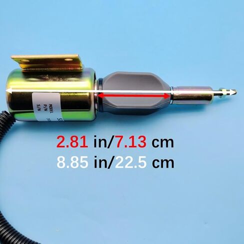 24V Fuel Shut Off Solenoid RE516083 RE502474 3926412 SA-4257-24 for John Deere 1185 2054 2056 2058 2064 2066 9965 120 160LC 200LC 230LC 270LC 670C 672CH 624H 6610 6710 6810 6910 Z1431 in Kuwait