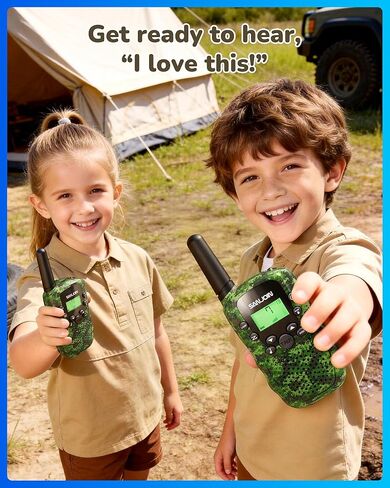 SANJOIN Walkie Talkies 2 Pack for Kids Toys,Outdoor Toys Gifts for Boys Girls 3-12 Years Old,Camouflage Walkie Talkie 3 Miles Range to Camping,Outdoor,4 Year Old Girl Birthday Gifts for 4 5 6 7 8 9 10 in Saudi Arabia