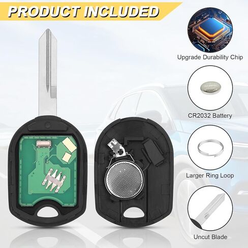 استبدال Vurkcy Key Fob لـ 2001-2015 Ford Explorer/ 05-14 Mustang/ 03-17 Expedition/ 07-15 Edge/ 00-19 Taurus/ 00-09 Mercury Sable/ 05-11 Mariner Milan/ 04-15 Lincoln Navigator، CWTWB1U793 in Kuwait