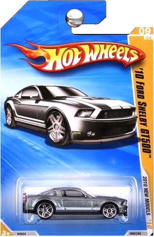 Hot Wheels 2010 New Models Ford Mustang Shelby GT500 GT-500 Grey Silver in Kuwait