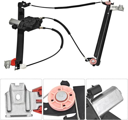 Front Right Window Regulator w/Motor Compatible with Maserati Quattroporte M139 2003-2012 Replace# 66944800, 84934000 in Saudi Arabia