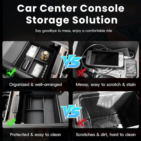 MARCHFA Car Center Console Organizer Tray Compatible for 2022 2023 2024 2025 2026 Wagoneer L Accessories for Grand Wagoneer L 2022 2023 2024 2025 2026 Armrest Storage Box Organizer in Kuwait