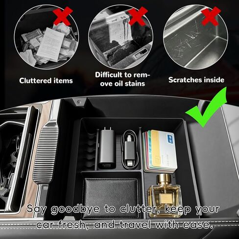 MARCHFA Car Center Console Organizer Tray Compatible for 2022 2023 2024 2025 2026 Wagoneer L Accessories for Grand Wagoneer L 2022 2023 2024 2025 2026 Armrest Storage Box Organizer in Kuwait
