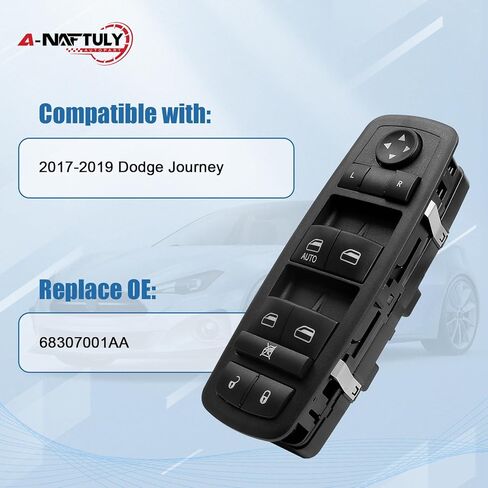 Master Power Window Switch Driver Side 14 Pins + 6 Pins Compatible with 2017 2018 2019 Dodge Journey, Front Left Window Control Switch OEM 68307001AA in Kuwait