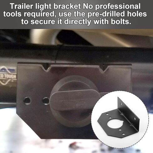 57208 Vehicle-Side Trailer Wiring Harness Mounting Bracket for 4-Way or 6-Way Trailer Round,Trailer Harness Bracket Compatible with CURT Part #57208 - 1 Pack in Saudi Arabia