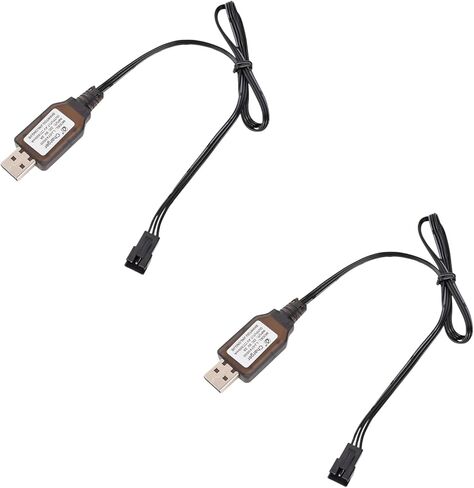 SM-3P Charger with SM-3PIN Plug for 7.4V 2S Lipo Battery RC Car RC Tank RC Boat Toys Universal 7.4V USB Charger Cable with Protection 2 Pack SM3P Charger in Saudi Arabia
