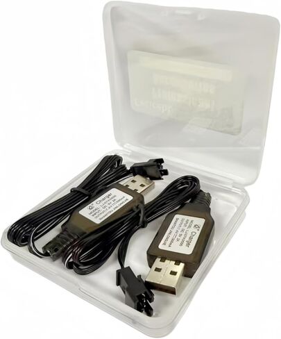 SM-3P Charger with SM-3PIN Plug for 7.4V 2S Lipo Battery RC Car RC Tank RC Boat Toys Universal 7.4V USB Charger Cable with Protection 2 Pack SM3P Charger in Saudi Arabia