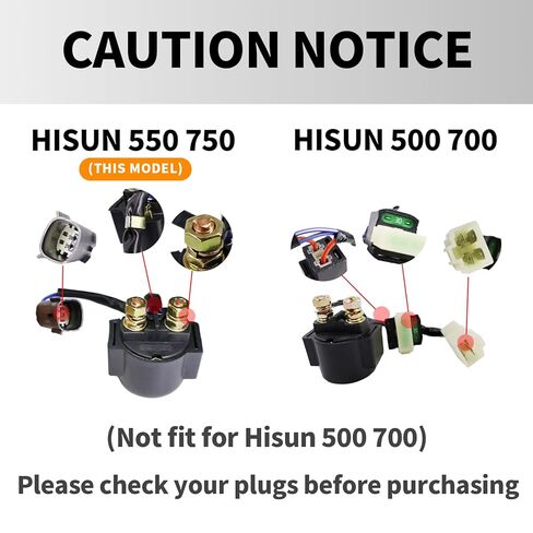 Starter Relay Solenoid for Hisun UTV Sector 450 550 750, Vector 550 750, Strike 550 1000, Tactic 550 750 1000, Outfitter 550 750, Coleman Outfitter 450 550 750 1000 Replace 37710-119-0000 in Saudi Arabia