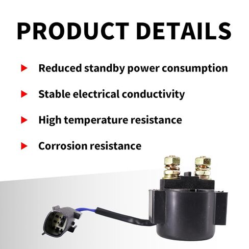 Starter Relay Solenoid for Hisun UTV Sector 450 550 750, Vector 550 750, Strike 550 1000, Tactic 550 750 1000, Outfitter 550 750, Coleman Outfitter 450 550 750 1000 Replace 37710-119-0000 in Saudi Arabia