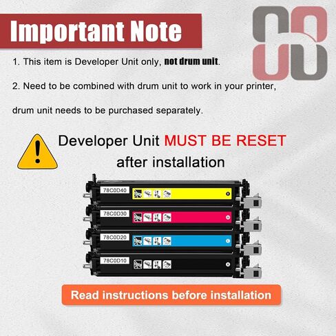 CS421 Developer Units Compatible for Lexmark 78C0D10 78C0D20 78C0D30 78C0D40 Developer Units Work for Lexmark C2240 C2325 C2425 C2535 CS521 CS421 CX421 CX522 Printer in Saudi Arabia