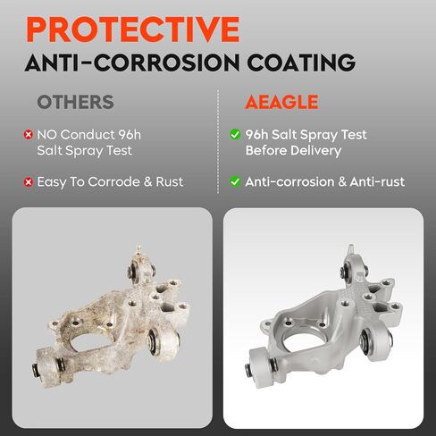 Rear Left Steering Knuckle Assembly for 2014-2018 Jeep Cherokee L4 2.4L V6 3.2L, wo/SDJ (Off Road Suspension), only for AWD & FWD, Driver Side in Kuwait