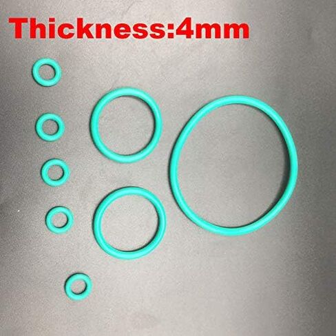 1pc 125x4 125 * 4 128x4 128 * 4 130x4 130 * 4 OD*Thickness Green Fluoro FKM Fluorine Rubber O-Ring Grommet Washer Seal O Ring Gasket(128x4) in Kuwait