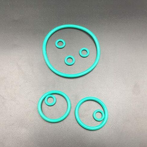 1pc 125x4 125 * 4 128x4 128 * 4 130x4 130 * 4 OD*Thickness Green Fluoro FKM Fluorine Rubber O-Ring Grommet Washer Seal O Ring Gasket(128x4) in Kuwait