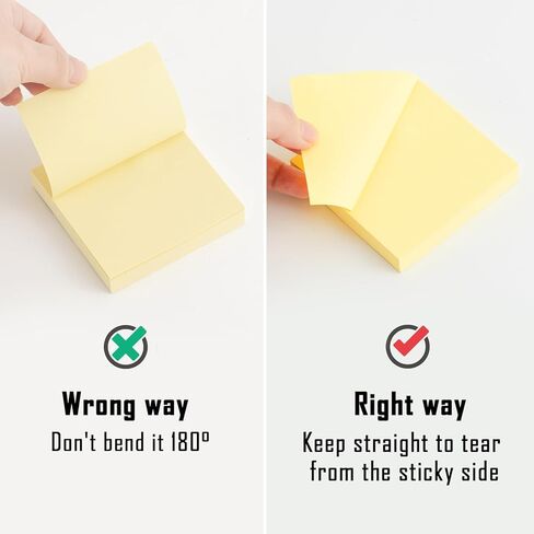 HappyHapi Sticky Notes 3x3 Inches Bulk 36 Pack 3600 Sheets Colored Self-Stick Pads, 100 Sheets/Pad, 4 Bright Colors (Yellow, Green, Pink, Blue) for Office Supplies, School, Home in Saudi Arabia