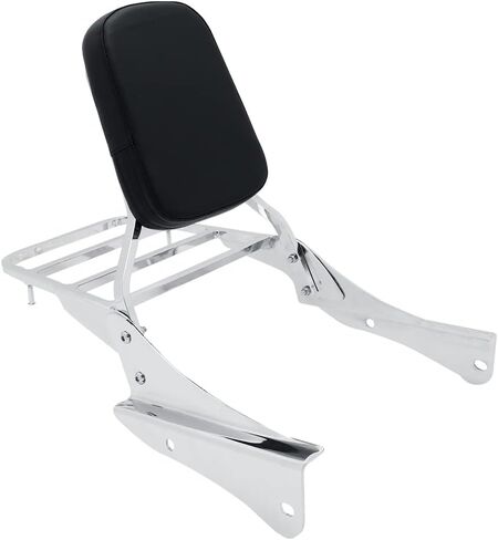 Motorcycle Accessories Passenger Backrest Sissy Bar With Rear Luggage Rack For Honda Shadow Spirit 750 VT750DC 2001-2008 (Chrome) in Kuwait