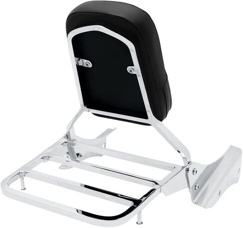 Motorcycle Accessories Passenger Backrest Sissy Bar With Rear Luggage Rack For Honda Shadow Spirit 750 VT750DC 2001-2008 (Chrome) in Kuwait