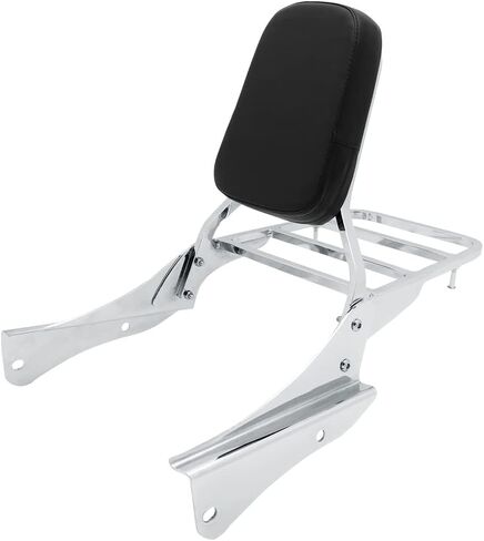 Motorcycle Accessories Passenger Backrest Sissy Bar With Rear Luggage Rack For Honda Shadow Spirit 750 VT750DC 2001-2008 (Chrome) in Kuwait