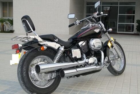 Motorcycle Accessories Passenger Backrest Sissy Bar With Rear Luggage Rack For Honda Shadow Spirit 750 VT750DC 2001-2008 (Chrome) in Kuwait