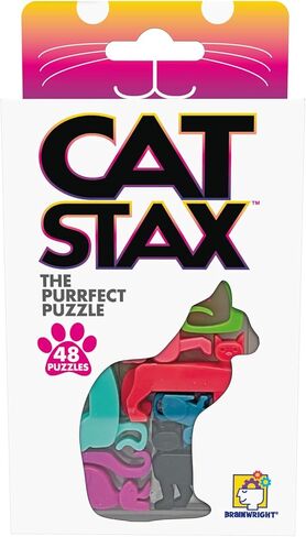 Brainwright - Cat STAX - The Purrfect Puzzle with 48 Unique Challenges in Saudi Arabia