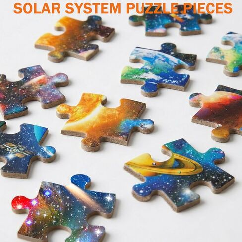 Puzzles for Adults 1000 Pieces - Solar System Jigsaw Puzzles 1000 Pieces, Colorful Planets Outer Space Exploration Puzzle,Impossible Hard Difficult Challenging Universe Puzzle for Family and Friends in Saudi Arabia