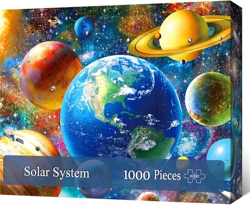 Puzzles for Adults 1000 Pieces - Solar System Jigsaw Puzzles 1000 Pieces, Colorful Planets Outer Space Exploration Puzzle,Impossible Hard Difficult Challenging Universe Puzzle for Family and Friends in Saudi Arabia