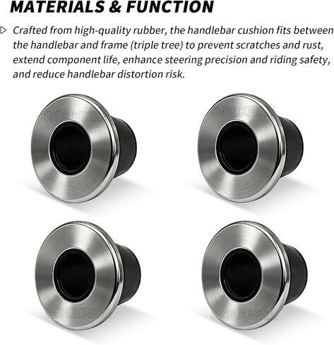 4 PCS Handlebar Rubber Cushion/Damper/Bushing for Honda Motorcycle RF450X/CRF450RL/CRF450L/CR125R CRF450R/CR500R/CRF250R/CRF250X/CR250R OEM# 53133-KA3-832 in Kuwait
