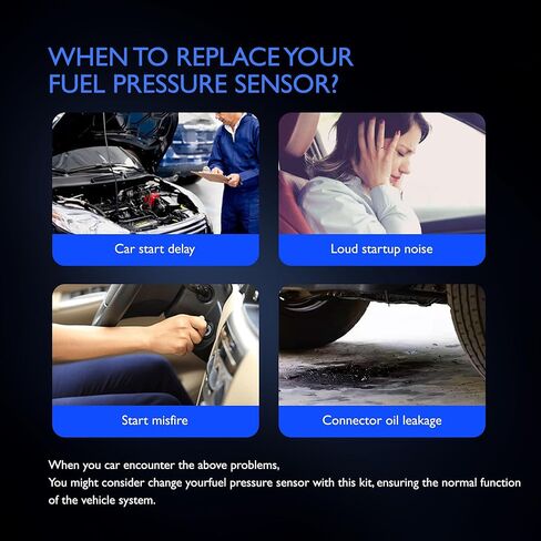 HiSport Fuel Rail Pressure Sensor - Compatible with RAM 2500 3500 2013-2015 6.7L - Replace 68210175AA in Kuwait