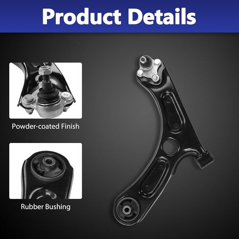 Control Arms, 10PCS Front Lower Ball Joints Sway Bar Links Tie Rod Ends Boots Suspension Kit Compatible With 2017-2020 Hyundai Elantra 2018-2022 Kona 2020-2023 Kia Forte Forte5 in Kuwait